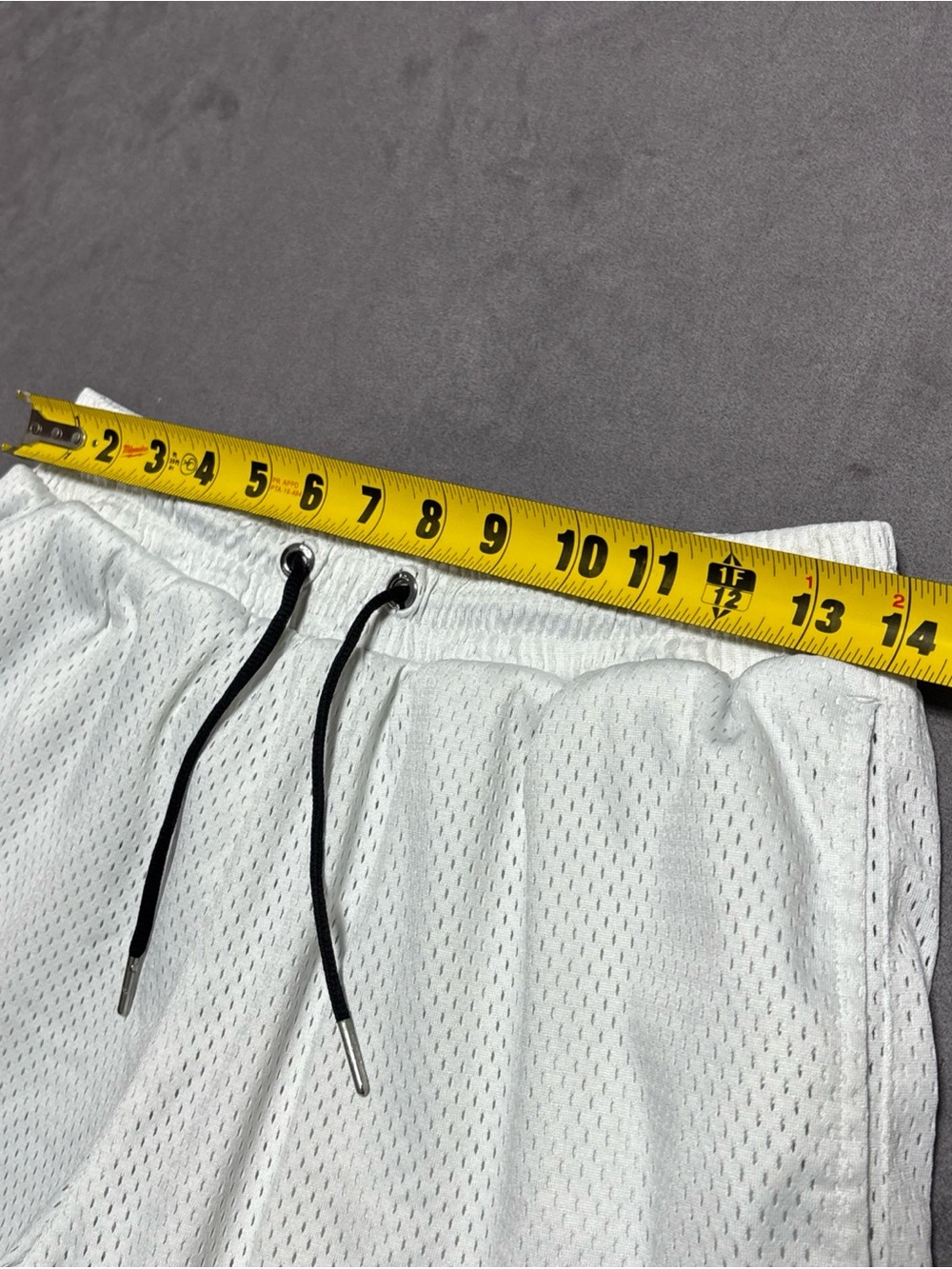 Kith Curtis Mesh Shorts White Script Logo Patch Gym Casual Men's Size Medium - Picture 5 of 13